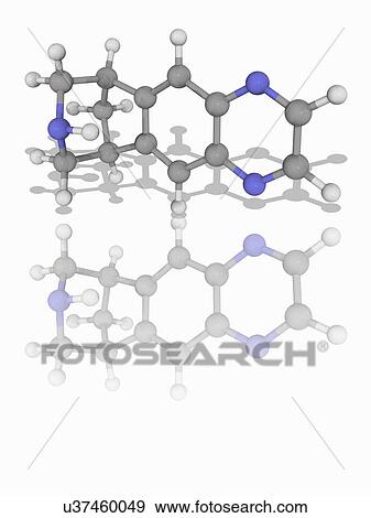 Varenicline drug molecule View Large Photo Image Stock Photo - Varenicline drug molecule. Fotosearch