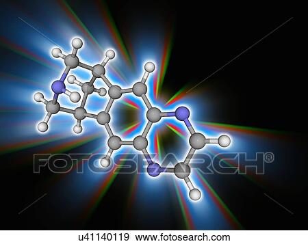 Stock Photo - Varenicline drug molecule. Fotosearch