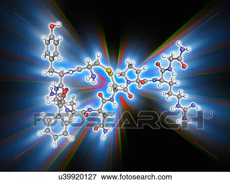Stock Photo - Vasopressin hormone molecule. Fotosearch