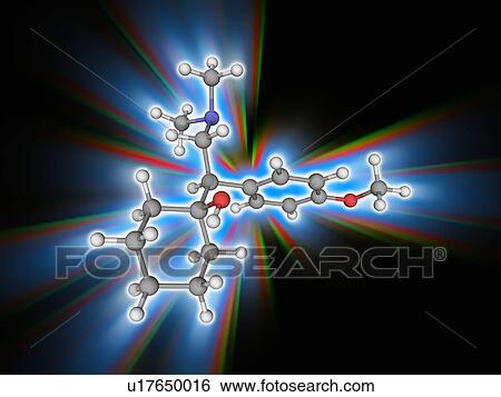 Stock Photograph - Venlafaxine drug molecule. Fotosearch