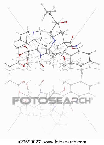 Stock Photo - Vincristine drug molecule. Fotosearch