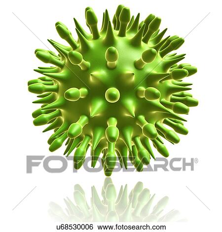 Stock Photograph - Virus particle, illustration. Fotosearch