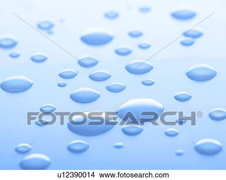 Picture - Water droplets. Fotosearch