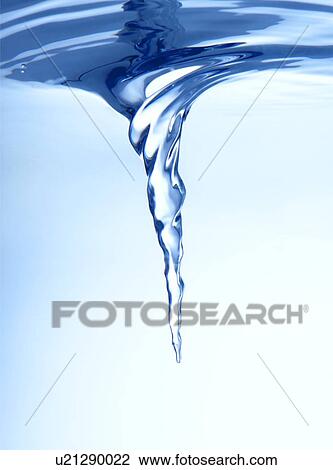 Stock Image - Water vortex. Fotosearch