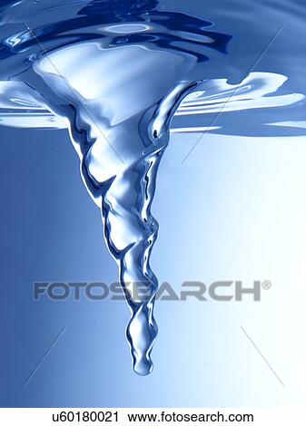 Stock Image - Water vortex. Fotosearch