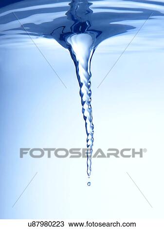 Stock Image - Water vortex. Fotosearch