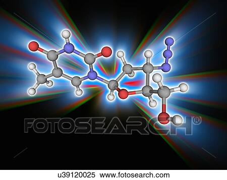 Zidovudine drug molecule View Large Photo Image Stock Photography - Zidovudine drug molecule. Fotosearch