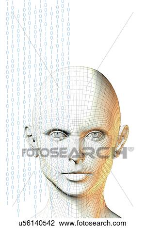 Stock Image - Artificial intelligence, conceptual illustration. Fotosearch