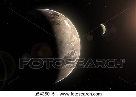 Artwork of Jovian Moon Ganymede View Large Photo Image Stock Image - Artwork of Jovian Moon Ganymede. Fotosearch