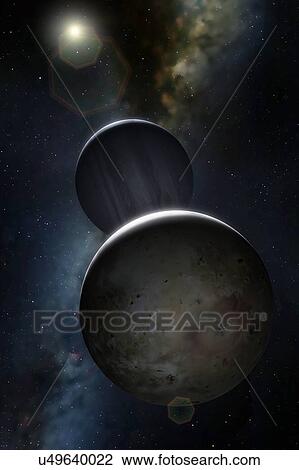 Stock Image - Artwork of Jovian Moon Io. Fotosearch