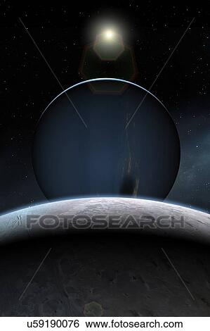 Stock Photograph - Artwork of Neptune and Triton. Fotosearch