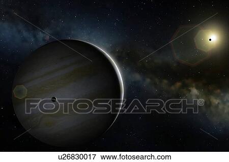 Artwork of Planet Jupiter View Large Photo Image Stock Photo - Artwork of Planet Jupiter. Fotosearch