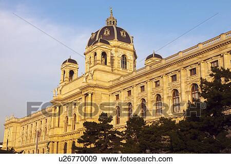 Stock Photo - Austria, Vienna, Museum of Natural History on Maria Theresa Square. Fotosearch