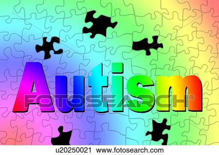 Stock Image - Autism spectrum, conceptual illustration. Fotosearch