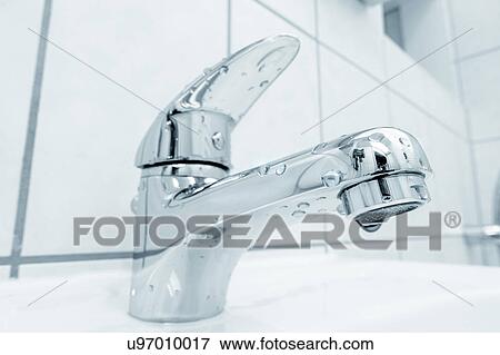 Bathroom tap View Large Photo Image Stock Photo - Bathroom tap. Fotosearch