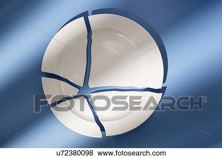Stock Photo - Broken plate. Fotosearch