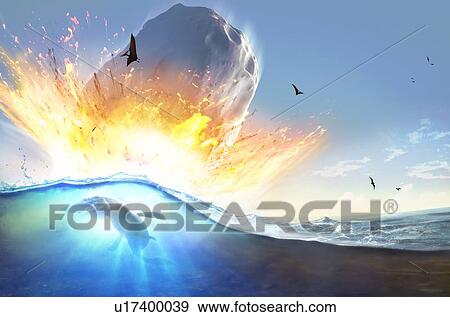 Stock Photo - Chicxulub Impact. Fotosearch