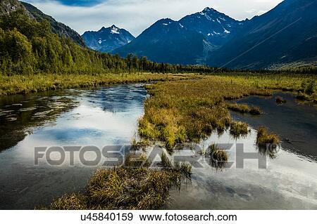 Stock Photo - Chugach state park, outside of Anchorage Alaska. Fotosearch