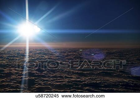 Stock Photography - Clouds and sunlight. Fotosearch
