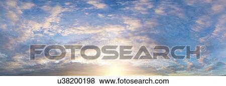 Cloudscape, panoramic View Large Photo Image Stock Photo - Cloudscape, panoramic. Fotosearch