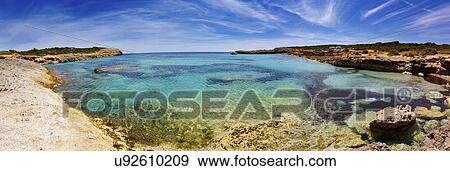 Coastal scene, Mallorca View Large Photo Image Stock Photo - Coastal scene, Mallorca. Fotosearch