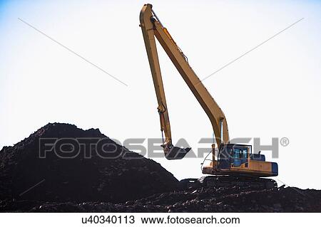 Stock Image - Crane on construction site. Fotosearch