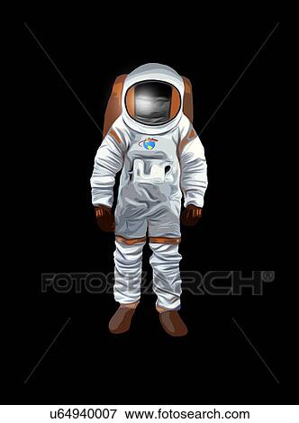 Stock Photo - Drawing of astronaut. Fotosearch