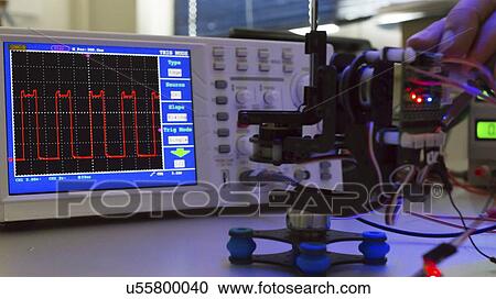 Stock Image - Electronic equipment and monitor. Fotosearch
