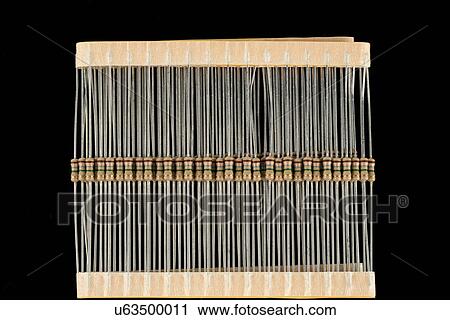 Stock Image - Electronic resistors. Fotosearch