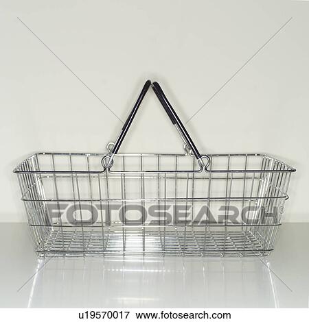 Stock Photo - Empty wire basket. Fotosearch