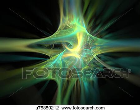 Stock Image - Fractal Flame. Fotosearch