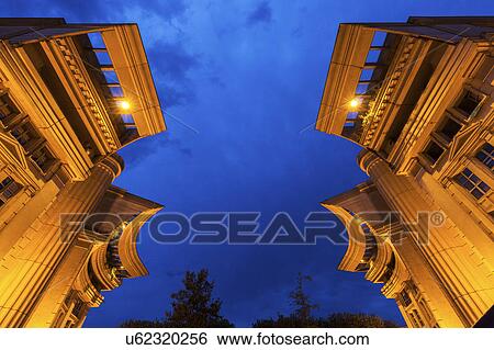 France, Occitanie, Montpellier, Low angle view of modern architecture of Quartier Antigone View Large Photo Image Stock Photograph - France, Occitanie, Montpellier, Low angle view of modern architecture of Quartier Antigone. Fotosearch