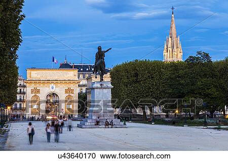 France, Occitanie, Montpellier, Porte du Peyrou and St. Anne Church at dusk View Large Photo Image Stock Image - France, Occitanie, Montpellier, Porte du Peyrou and St. Anne Church at dusk. Fotosearch