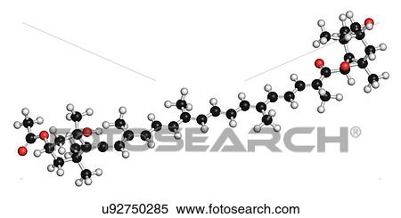 Stock Photography - Fucoxanthin molecule, illustration. Fotosearch