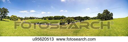 Stock Image - Grassy hills, Auckland, New Zealand. Fotosearch