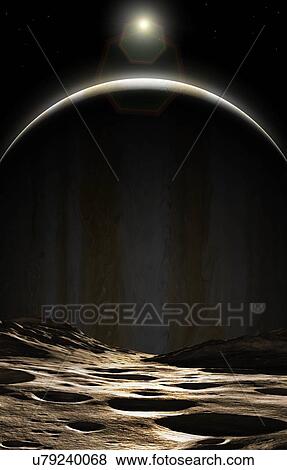 Stock Photo - Jupiter Seen From Amalthea. Fotosearch