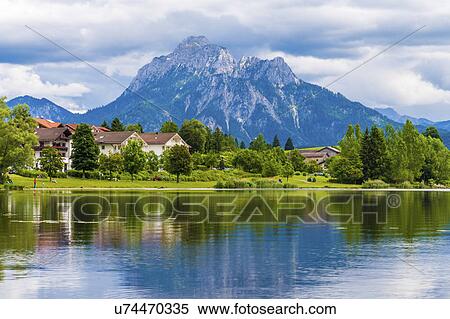 Stock Photography - Lake and mountains. Fotosearch