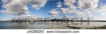 Stock Image - Lake Rotorua, New Zealand. Fotosearch