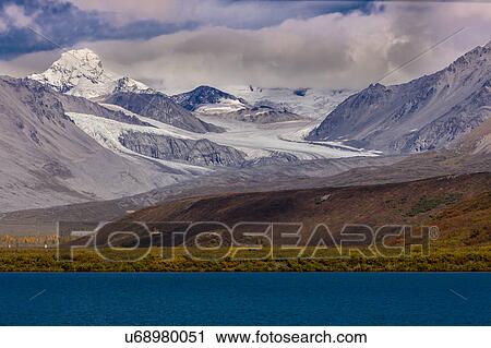 Lookout view of Glacier and Mountains off Richardson Highway, Route 4, Alaska View Large Photo Image Stock Image - Lookout view of Glacier and Mountains off Richardson Highway, Route 4, Alaska. Fotosearch