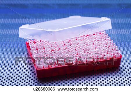 Stock Photograph - Medical vials in a container. Fotosearch