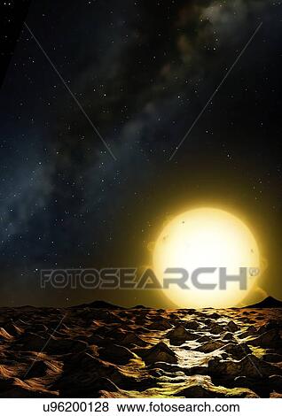 Stock Photo - Mega Earth - Kepler 10c. Fotosearch
