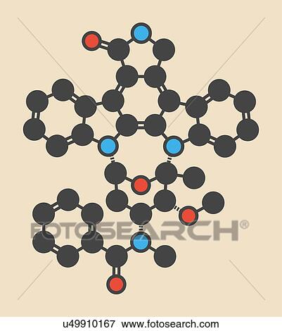 Midostaurin cancer drug molecule, illustration View Large Photo Image Stock Photo - Midostaurin cancer drug molecule, illustration. Fotosearch
