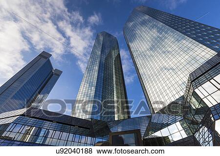 Stock Photo - Modern skyscrapers, low angle view. Fotosearch