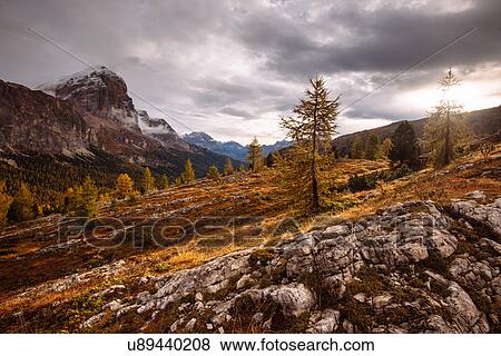 Mount Lagazuoi, Dolomite Alps, South Tyrol, Italy View Large Photo Image Stock Photo - Mount Lagazuoi, Dolomite Alps, South Tyrol, Italy. Fotosearch