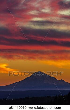 Mt Redoubt Volcano at Skilak Lake, Alaska, the Aleutian Mountain Range View Large Photo Image Stock Image - Mt Redoubt Volcano at Skilak Lake, Alaska, the Aleutian Mountain Range. Fotosearch