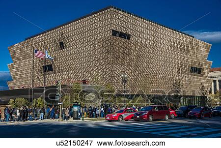 Stock Photo - National Museum of African American History and Culture, Washington DC, near the Washington Monument. Fotosearch