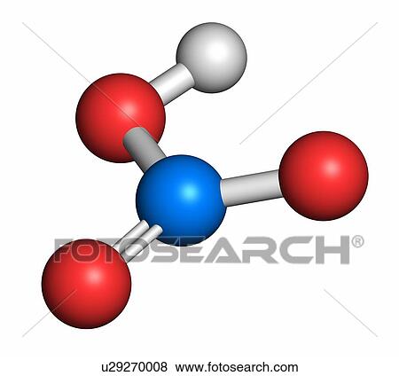 Nitric acid molecule, illustration View Large Photo Image Stock Photo - Nitric acid molecule, illustration. Fotosearch