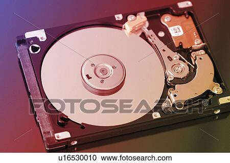 Stock Image - Open hard disc drive. Fotosearch