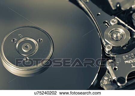 Open hard disc drive View Large Photo Image Stock Image - Open hard disc drive. Fotosearch