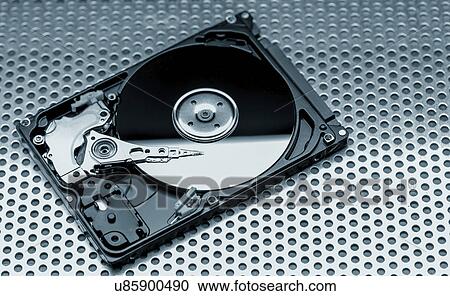 Stock Image - Open hard disc drive. Fotosearch